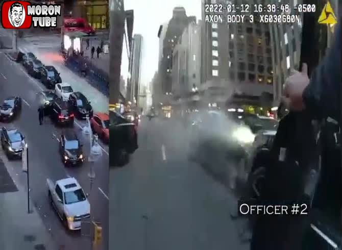 Video :Police intentions are foiled by a car thief